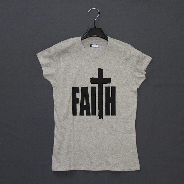 Христианская футболка с надписью - Faith / Вера